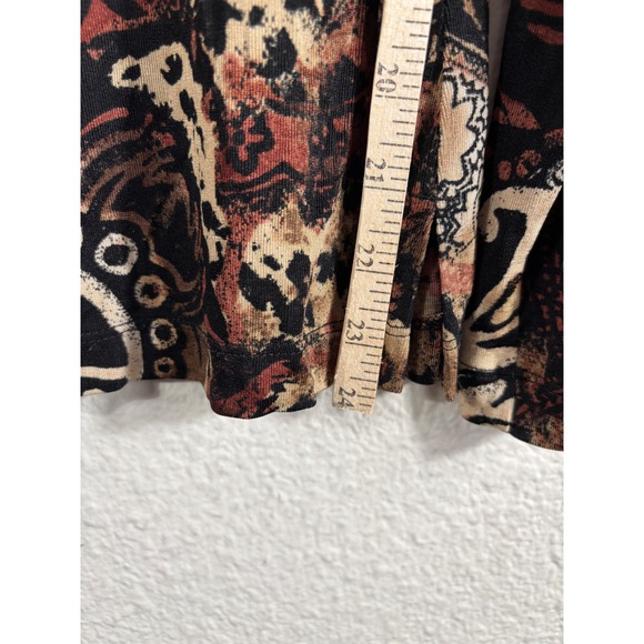 Chicos Lot of 3 Tops Blazer Size 2 Travelers Animal Print Abstract Button Down - Picture 4 of 16